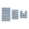 Home Weavers Glamour Collection 100% Polyester Microfiber Bathroom Rug, Non Slip Bath Mat Water Absorbent Soft Microfiber Shaggy Mat Machine Washable - 2 of 4