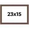 PosterPalooza | 23x15 Wide Barnwood Picture Frame, UV Acrylic, 6 Finishes - Grey, Brown, White, and Black - 2 of 4