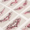 Unique Bargains Adult Simple Succubus Fake Tattoos Rose Red Black 1 Set - 3 of 4