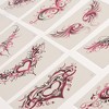 Unique Bargains Adult Simple Succubus Fake Tattoos Rose Red Black 1 Set - image 3 of 4