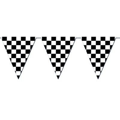 Birthday Express Racing Party Checkered Banner