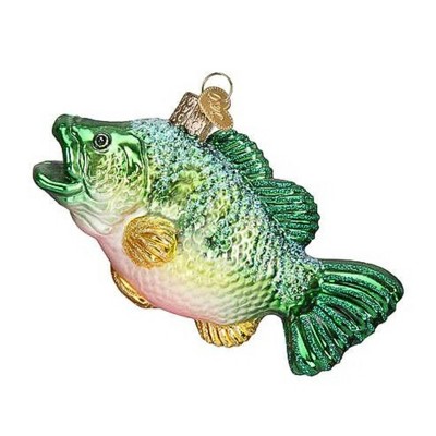 Old World Christmas 2.5 Inch Large Mouth Bass Angler Game Fish Tree Ornaments