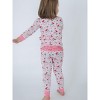 RuffleButts SoftSnooze Toddler Girls Ruffle Long Sleeve Pajama Set - 4 of 4