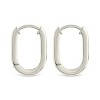 SHINE by Sterling Forever Casey Rectangular CZ Hoop Earrings - 4 of 4