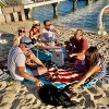 Tirrinia Beach Blanket Sandfree 10x9 ft Extra Large Size Waterproof Sandproof Travel Map for 7 Adults Outdoor Portable Accessories Camping Hiking Mat - 3 of 4