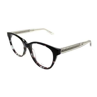 Jimmy Choo  676 Womens Cat-Eye Eyeglasses Green Havana Grey 52mm