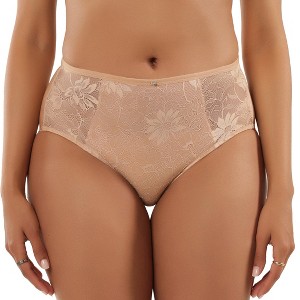 PARFAIT Luxlacy P2005 Lace High-Waist Brief With Light Tummy Control And Extra Coverage - Black - 1 of 4