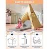 Kids Couch, 2-in-1 Convertible Teddy Fleece Fabric Toddler Sofa Chair, Soft Fold Out Couch Lounger for Kids, Comfy Children's Sofa Bed - 4 of 4