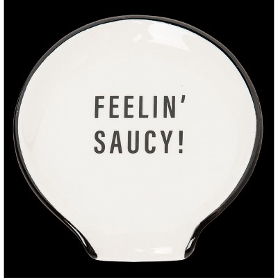 Totalee Gift Feelin Saucy Spoon Rest Ceramic White