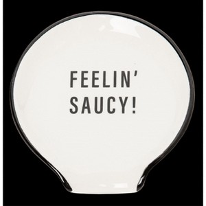 Totalee Gift Feelin Saucy Spoon Rest Ceramic White - 1 of 1