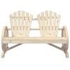 vidaXL Patio Adirondack Chair 2-Seater Solid Wood Fir - 4 of 4