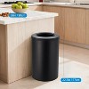 Commercial Trash Can, 10.5 Gallon Direct Dump Stainless Steel Rectangular Garbage Bin, for Restroom & Bar - 4 of 4