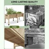 Orieon 72x26x31in Cedar Raised Garden Bed with Legs, Elevated Wood Planter Box for Patio, Backyard & Balcony - 4 of 4