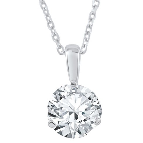 Pompeii3 5/8 Ct Solitaire Lab Created Diamond Pendant Available In