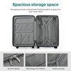 SKONYON 3-Piece Hardshell Luggage Set Durable ABS+PC Suitcase with Spinner Wheels, TSA Lock & YKK Zipper - 4 of 4