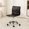 TiramisuBest Adjustable Black Faux Leather Mid-Back Office Chair, 360¡ã Swivel - 2 of 4