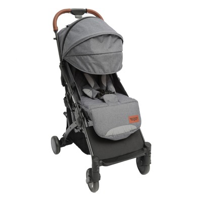 Keenz Air Plus Lightweight Compact 2 in 1 Pet and Baby Stroller Travel System with 55 Pound Capacity, Reclining Seat, Canopy, and Storage Basket, Gray