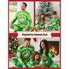 PATPAT Christmas Family Pajama Set: Christmas Tie-Dye Print Pajamas with Christmas Plaid Socks - 2 of 4