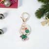 Unique Bargains Christmas Keychain Double Ring Lobster Clasp Zinc Alloy Multi-colored 3.15" 1 Pc - 4 of 4