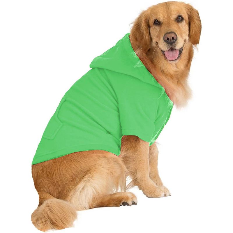 Pet Pjs - Emerald Green Pet Pjs Fleece Hoodie Sweaters, 1 of 2