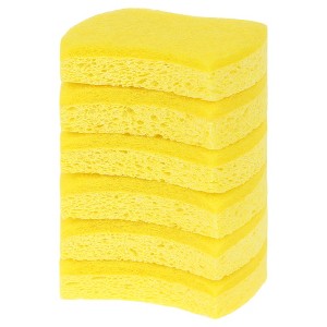Unique Bargains Kitchen Bathroom Dual-Side Non-Scratch Cleaning Sponge 3.9" x 3" x 0.8" - 1 of 4