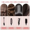 NICEBAY 4-in-1 Hair Tool set - Hair Straightening Brush, Thermal Brush, Flat Iron & 1" Ceramic Curling Iron, 5 Temps, Fast Heating, Dual Voltage - 4 of 4