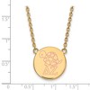 Black Bow Jewelry 14k Yellow Gold Plated Sterling Silver Delta Zeta Greek Life Necklace 18 Inch - 3 of 4