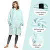Catalonia Womens' Full Body Oversized Blanket Hoodie Sweatshirt, Extra Long Wearable Fleece Pullover, Gift for Women Wife Girlfriend - 4 of 4