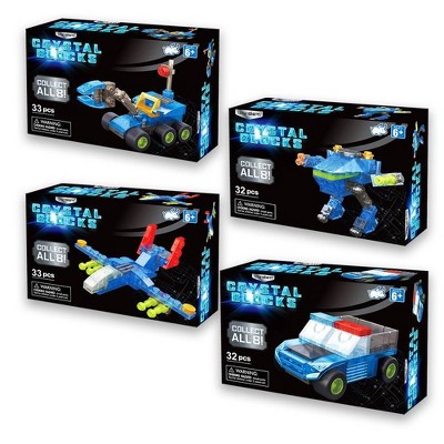 Brainstem Crystal Blocks Bundle - Robot Ambulance Crane & Plane