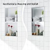 Stainless Steel Shower Niche, 12" X 12" No Tile Needed Recessed Shower Niche Shelf,Modern Wall Storage Niche for Bathroom Storage, Brushed - 4 of 4