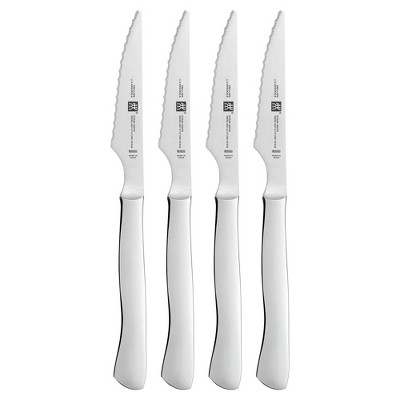 ZWILLING 4-pc Stainless Steel Serrated Steak Knife Set