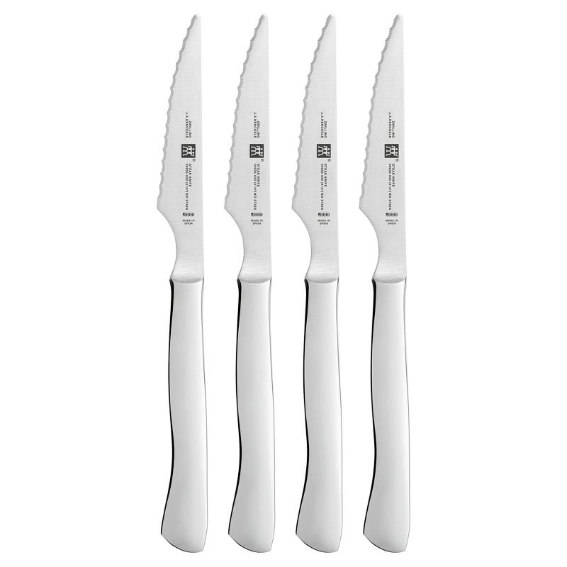 ZWILLING 4-pc Stainless Steel Serrated Steak Knife Set, 1 of 3