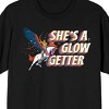 She-Ra Princess Of Power She's A Glow Getter Crew Neck Short Sleeve Adult Black T-shirt - 2 of 3