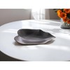 HomeRoots 7" Dark Brown and Gold Ceramic Leaf Tray - 2 of 4
