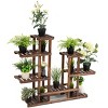 Tangkula Flower Display Wooden Garden 6Tier Plant Shelf - 3 of 4