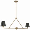 Crystorama Lighting Xavier 2 - Light Chandelier in  Vibrant Gold - 3 of 4
