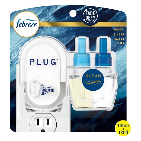Febreze Plug Origins Fade Defy 0.87 oz. Ocean Scent Automatic Air Freshener  Refill (3-Count, Case of 3) 078557164871 - The Home Depot