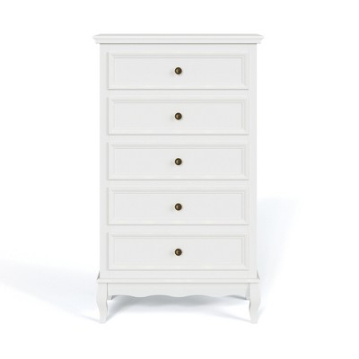 Bella Depot 5 Drawers Dresser with Solid Wood Legs and Painted Finish