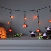 Diecut Plastic Blow Mold Pumpkin Indoor Outdoor Icicle String Lights with Orange LEDs - Hyde and EEK! Boutique™ - 2 of 4