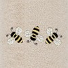 Linum Home Textiles Bee Dance - Embroidered Luxury 100% Turkish Cotton Hand Towels (Set of 2) - 3 of 3