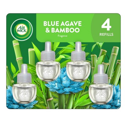 Air Wick Plug In Scented Oil Air Freshener Refills - Blue Agave & Bamboo - 80oz/4ct