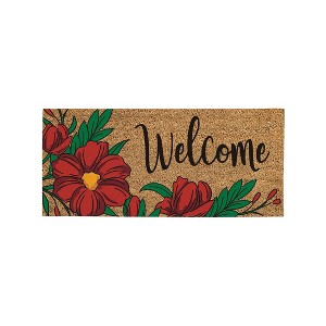 Evergreen Spring Floral Welcome Sassafras Indoor Outdoor Switch Doormat 1'10"x10" Multicolored - 1 of 1