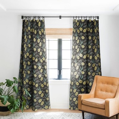 Avenie Dandylion 64" x 50" Single Panel Room Darkening Window Curtain - Society6