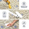 Modern Abstract Area Rug with Non Slip Backing Low Pile Ultra Soft Floor Carpet Non Shedding Stain Resistant Rug for Living Room, Bedroom Dining Room - 4 of 4