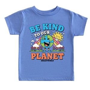 The Juniper Shop SmileyWorld Be Kind To Our Planet Rainbow Toddler Short Sleeve Tee - 1 of 4