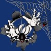 Women's Design By Humans Halloween theme T-shirt.Spider web By bambino Racerback Tank Top - 2 of 3