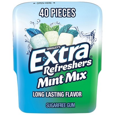 Extra Refreshers Mint Mix Gum Piece Bottle 40.0 ea