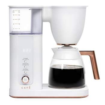CAFE Specialty Drip Coffee Maker with Glass Carafe Matte White