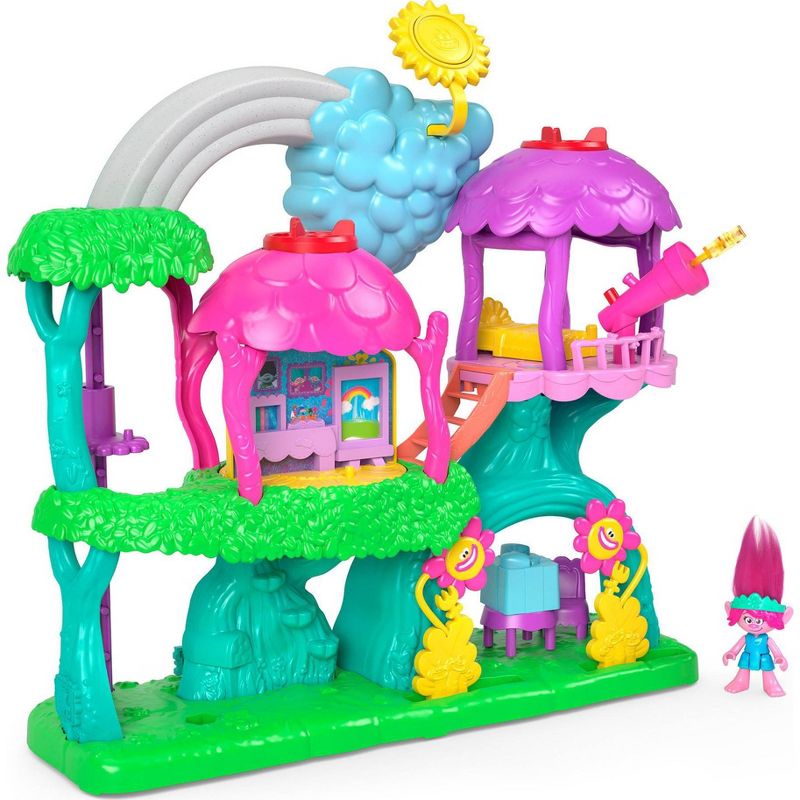 Fisher-Price Imaginext Trolls Lights &#38; Sounds Rainbow Treehouse, 1 of 8