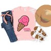 The Juniper Shop SmileyWorld Cool Summer Ice Cream Pink Youth Short Sleeve Tee - 4 of 4